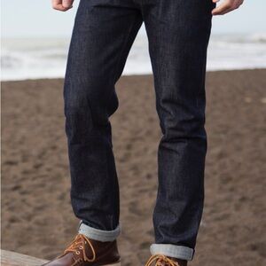 Gustin Selvedge Raw Skinny Jeans 116699 Men's sz 36 Button Fly